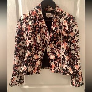 Wilfred Montesson Moto Floral Biker Jacket